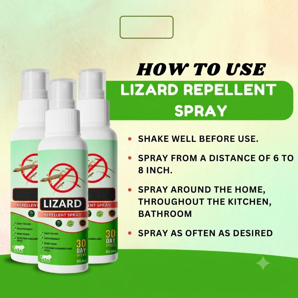 Lizard Repellent Spray - Protect your home from Pest, mite & insects