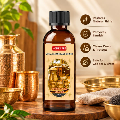 Copper Bronze & Brass Cleaner | 200 ML | Home Care Metal Cleaner and Shiner