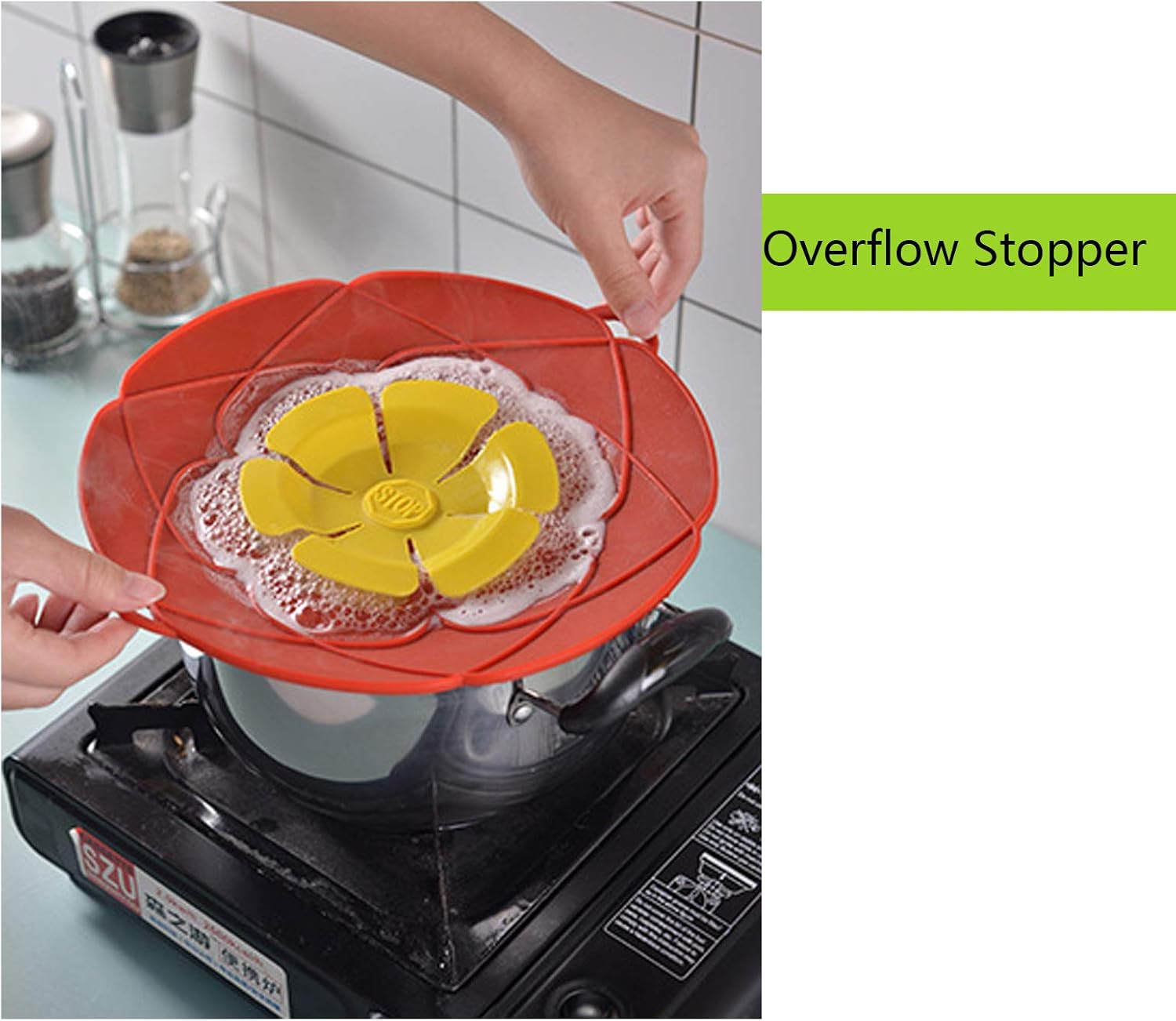 Anti-Spill Silicone Lid Cover | Boil Over Guard