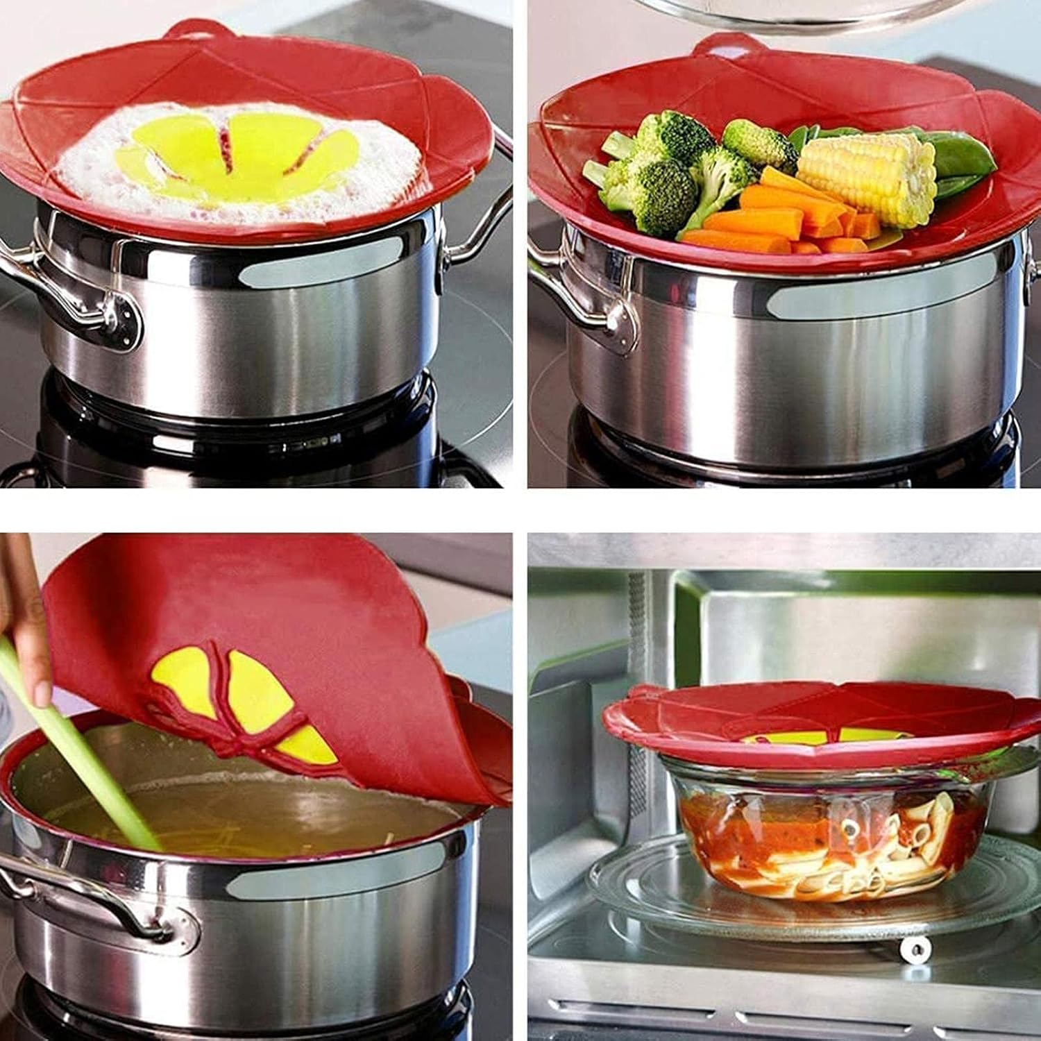 Anti-Spill Silicone Lid Cover | Boil Over Guard