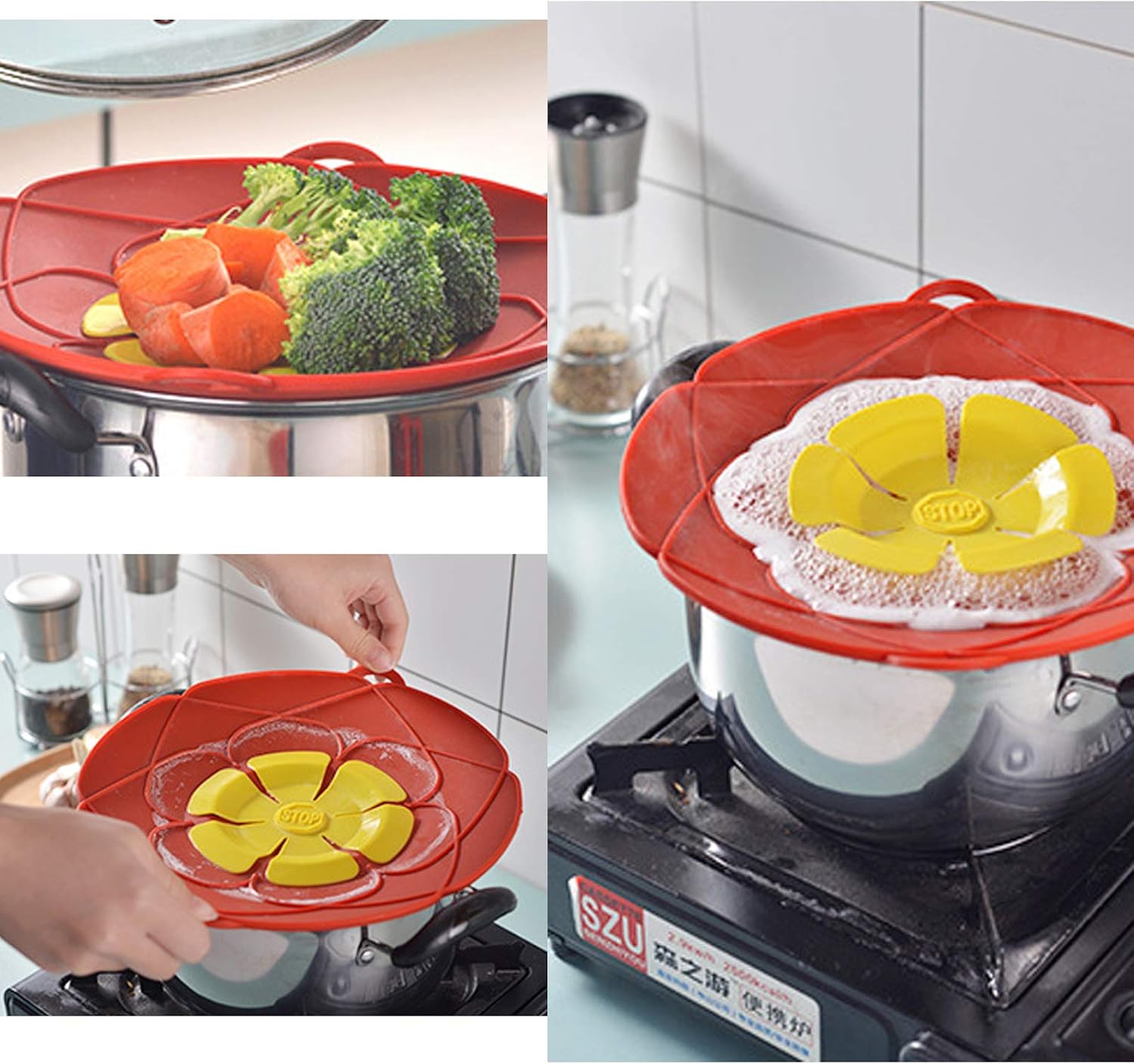 Anti-Spill Silicone Lid Cover | Boil Over Guard