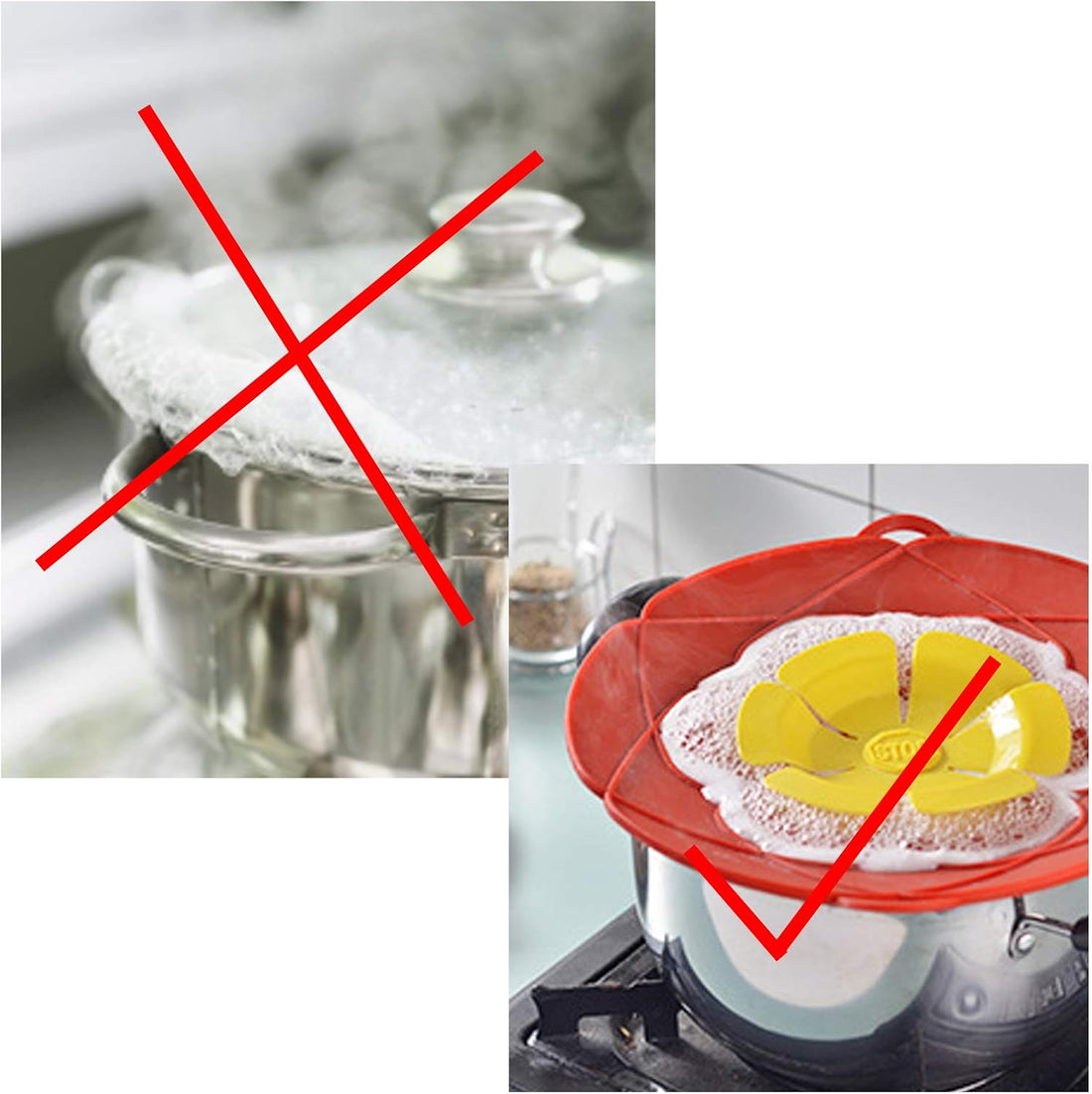 Anti-Spill Silicone Lid Cover | Boil Over Guard