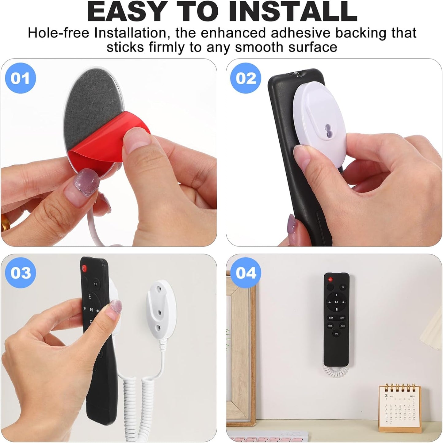 2 pack of Magnetic Remote Control Holders