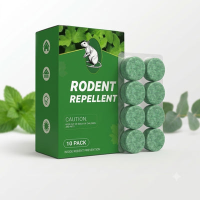 Rodent Repellent Tablets - Rat & Mouse Deterrent for Home, Garage & Outdoor