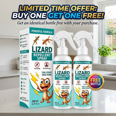 🦎 Lizard Repellent Spray 200ml – Non-Toxic Lizard Repellent for Home, Kitchen & Office | 🎁 Buy 1 Get 1 Free